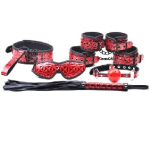 Bondage Kit 6 pieces SM Kit RED